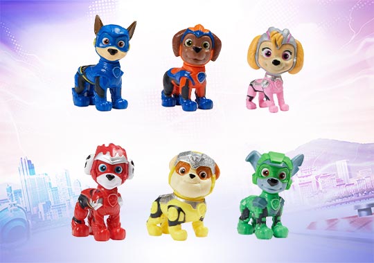 PAW Patrol: The Mighty Movie Collectible Figures 6 Pack