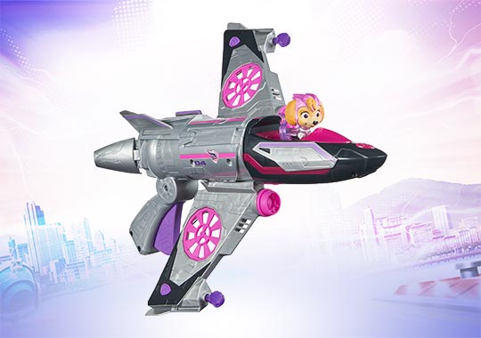 PAW Patrol The Mighty Movie Skyes Deluxe Mighty Movie Jet Toy