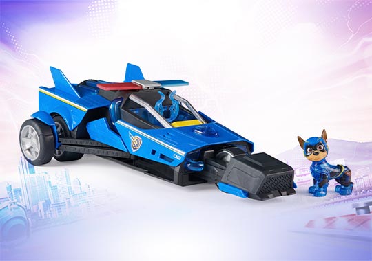 PAW Patrol The Mighty Movie Chases Deluxe Mighty Transforming Cruiser Toy