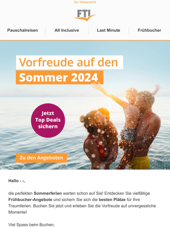 ☼ Vorfreude auf den Sommer 2024: Jetzt schon Schnäppchen sichern! ☼