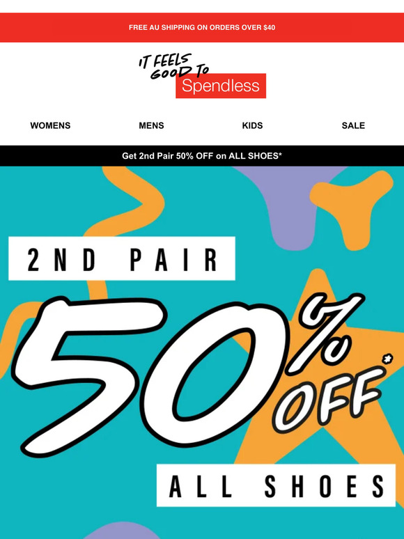 2ND PAIR 50% OFF LAST CHANCE