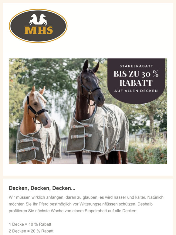 Bis zu 30 % Rabatt auf alle Decken