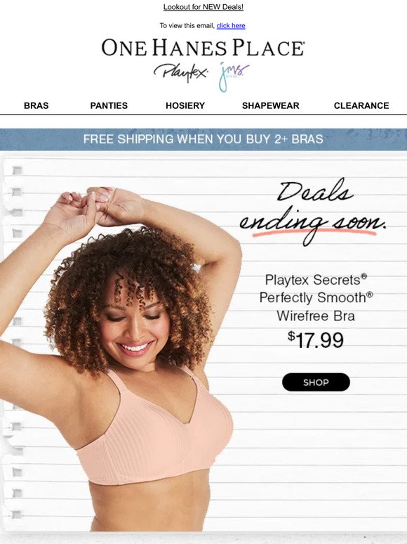 🧊 Stay Cool in Playtex 18 Hour Bras $17.99 - One Hanes Place