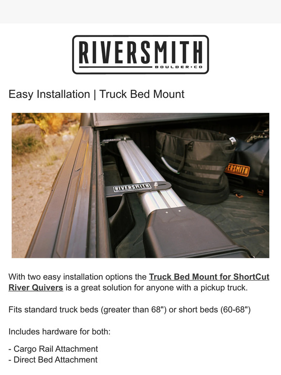 Riversmith Easy Installation Truck Bed Mount Milled