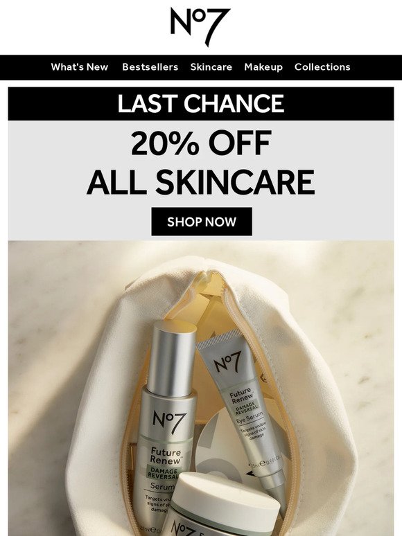 20% Off ALL Skincare