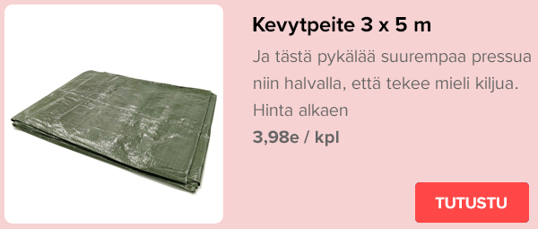 Kevytpeite 3 x 5 m