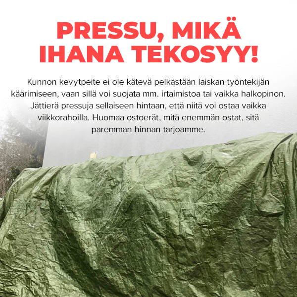 Pressu, mikä ihana tekosyy!