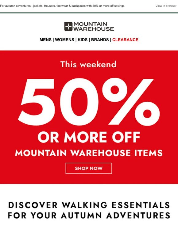Mountain Warehouse: SALE - Up To 70% Off!