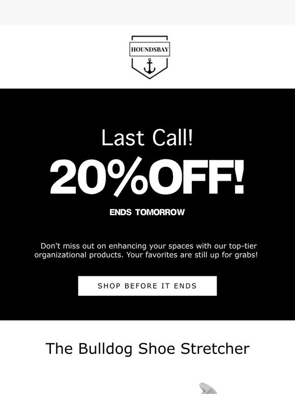 ⏰ Final Hours: 20% Off Ends!