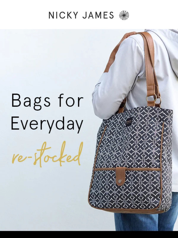 Bags For Everyday Re-Stocked