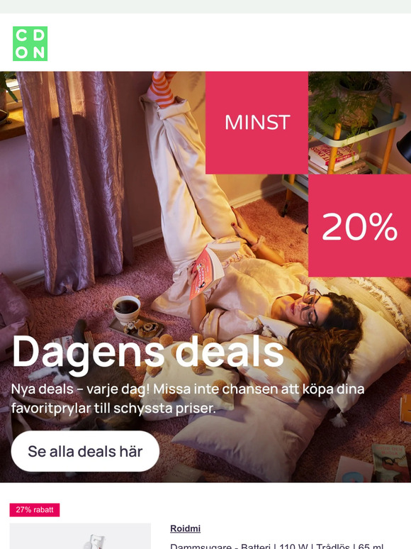 Deals du inte vill missa - upp till 62% rabatt💥