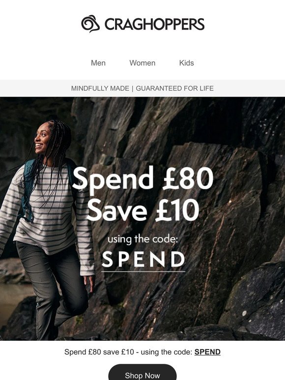 Save £10 when you spend £80