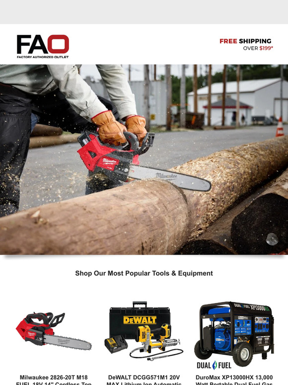 Factory Authorized Outlet Discover FAO's Most Popular Tools 📈 Milled