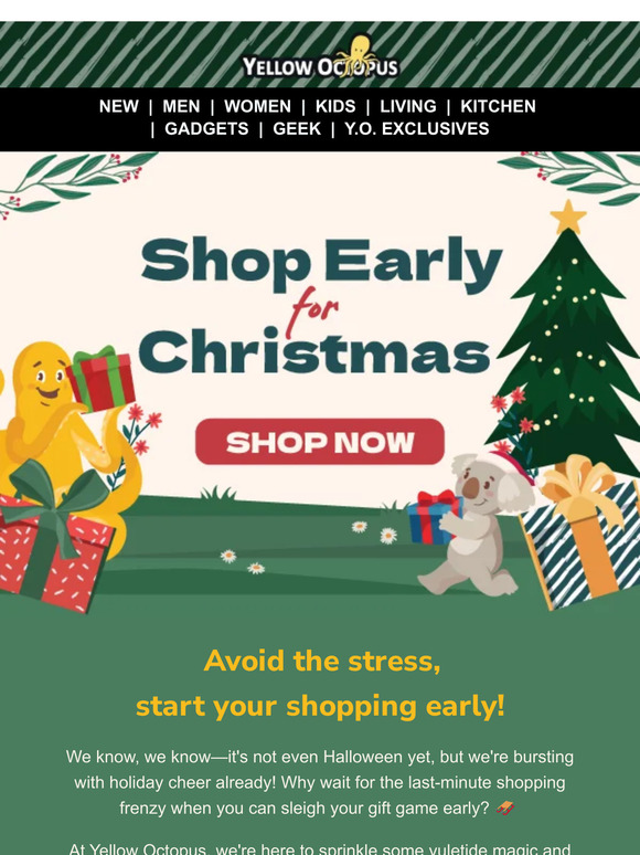 Get Ahead of the Game: Start Your Christmas Shopping Early! 🎅