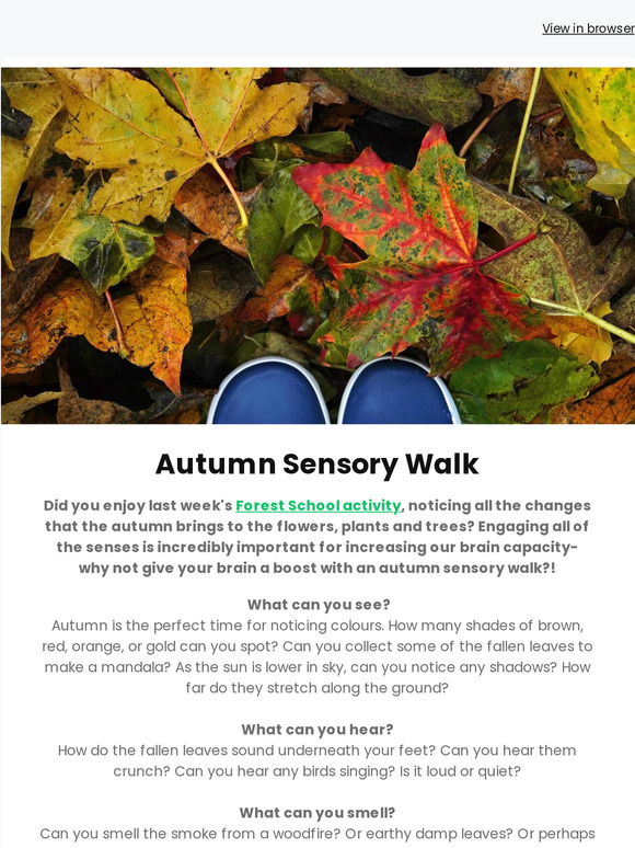 Autumn Sensory Walk