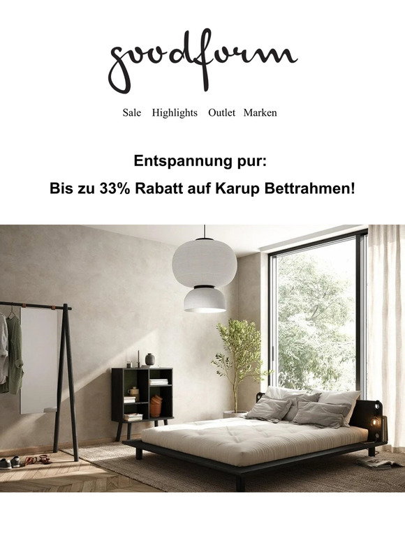 Goodform: 😴 Qualitätsschlaf gesichert: Jetzt mit bis zu 33% auf Karup ...