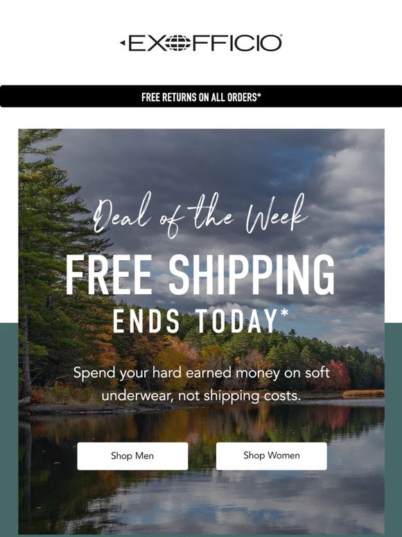 LAST CALL for Free Shipping