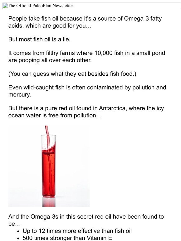Fish oil is a lie