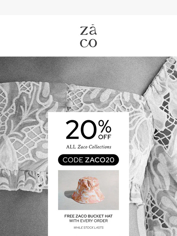 20% OFF ALL ZACO