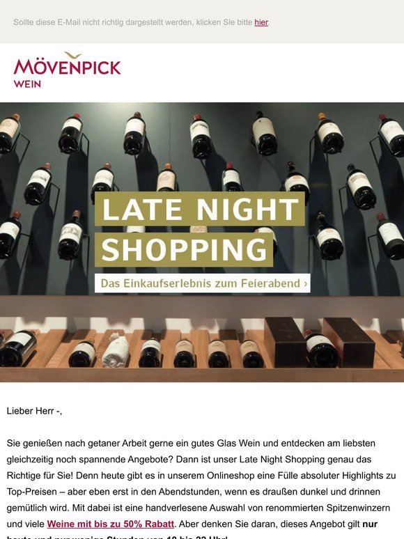Late Night Shopping: Das Einkaufserlebnis zum Feierabend