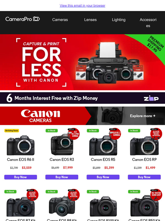 Big Savings Alert: Canon Gear On Sale!