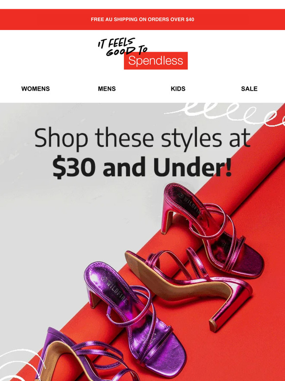 $30 & UNDER SELECTED STYLES 💸