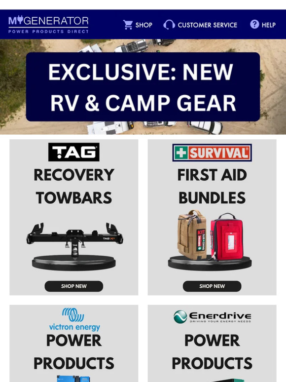 My Generator Your Exclusive Look New RV & Camping Gear Milled