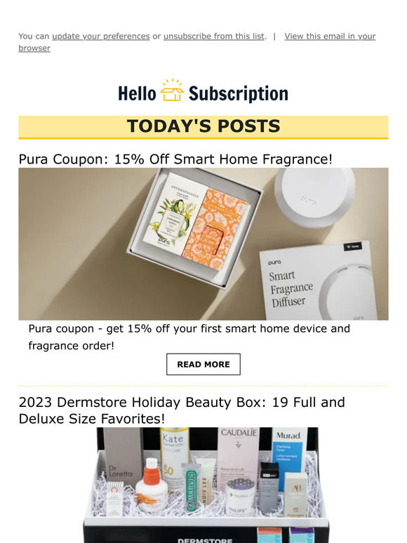 💌 Hello Subscription! Reviews, Spoilers, & Deals! 💌