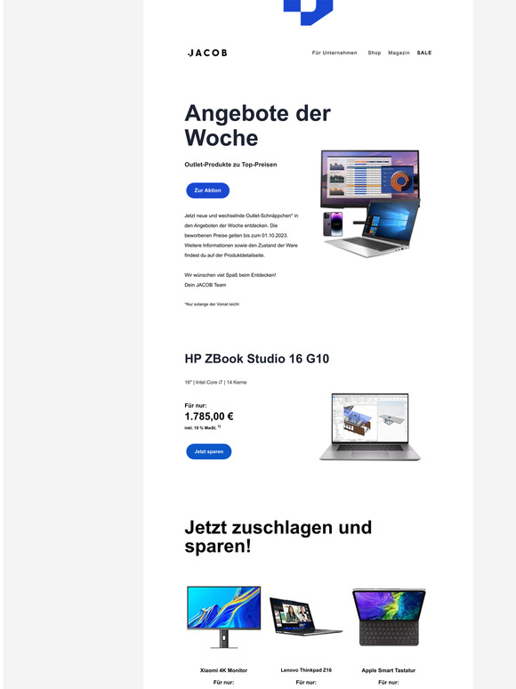 Outlet-Schnäppchen der Woche! 🛒🏷️