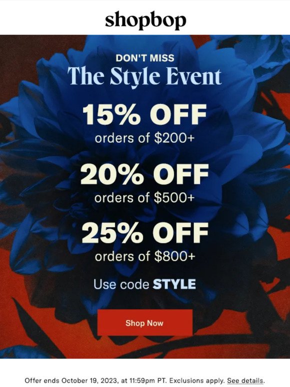 FYI: the sale of the season is here