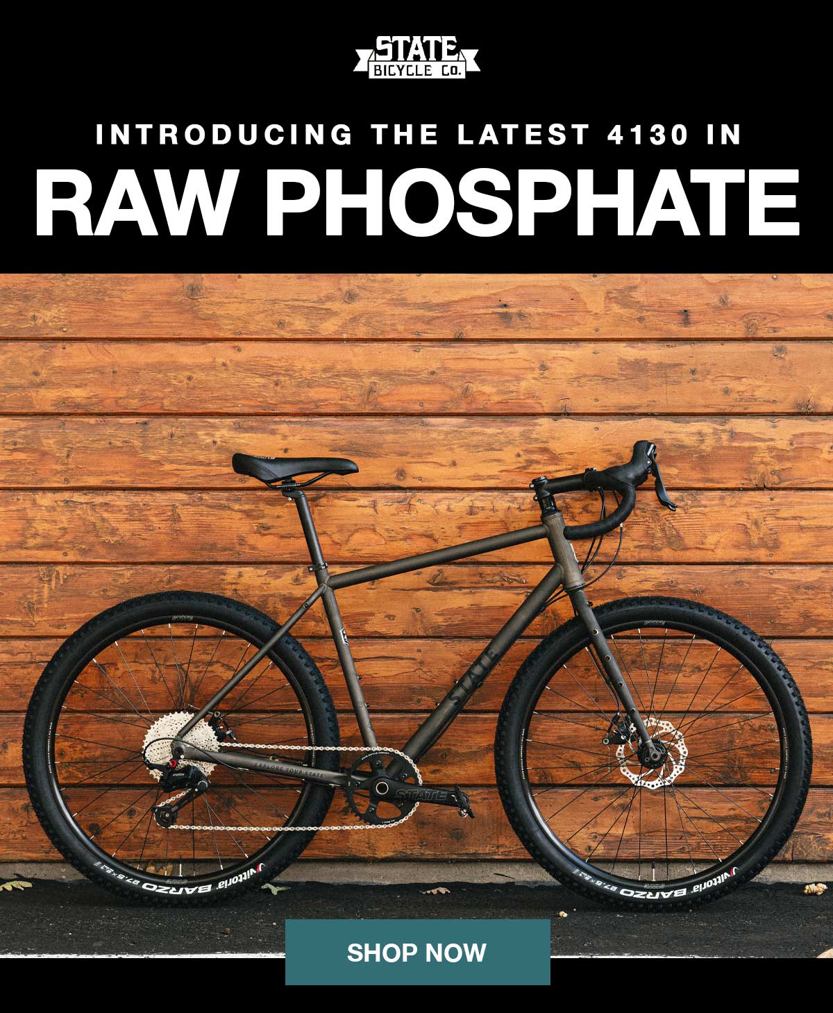 State Bicycle CO.: New Gravel Drop 🚨 4130 All-Road in Raw Phosphate ...