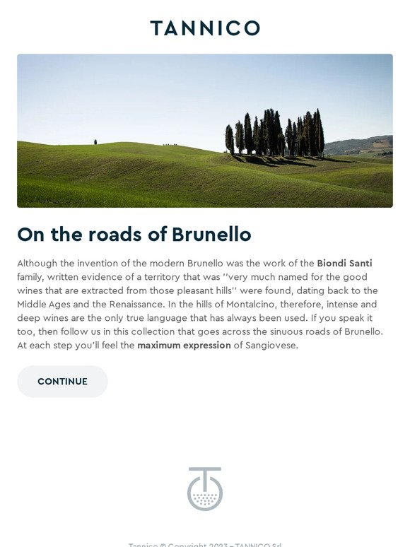 On the roads of Brunello