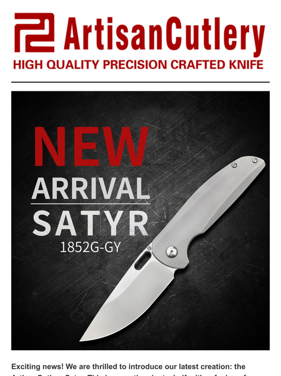 Artisan Cutlery Satyr: S35VN Blade, Titanium Handle Folding Knives