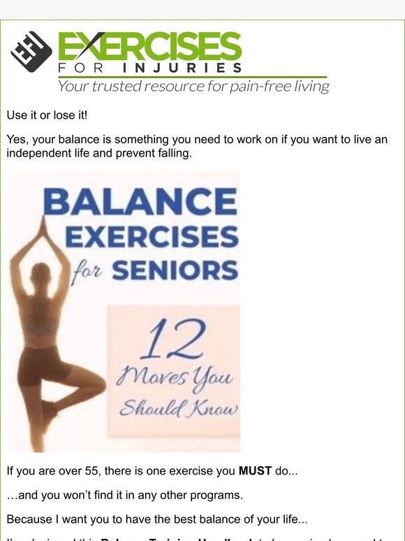The “Balance Switch” -- lower your risk of falling in 10 minutes per day