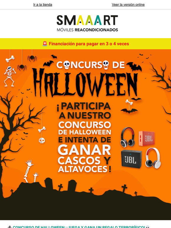🎃 Halloween se acerca ¡Juega para tener la oportunidad de ganar regalos!