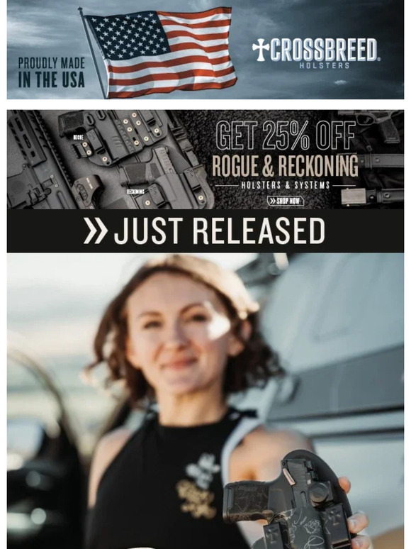 CrossBreed Holsters New! ROSE Reckoning + HUGE IWB Savings! Milled