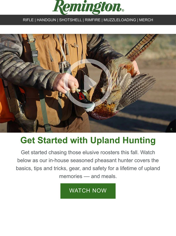 Remington Getting Started with Upland Hunting Milled