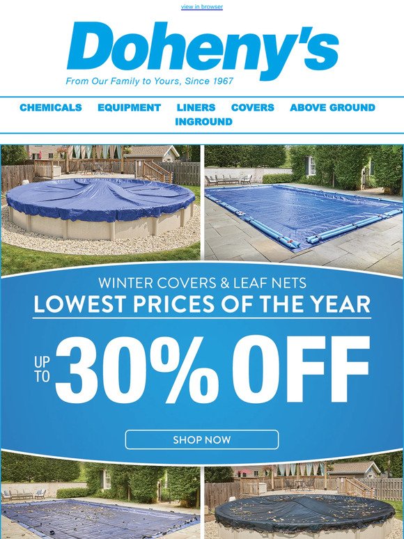 Wrap Your Pool in Love (and Savings)! Up to 30% Off Closing Essentials ❄️