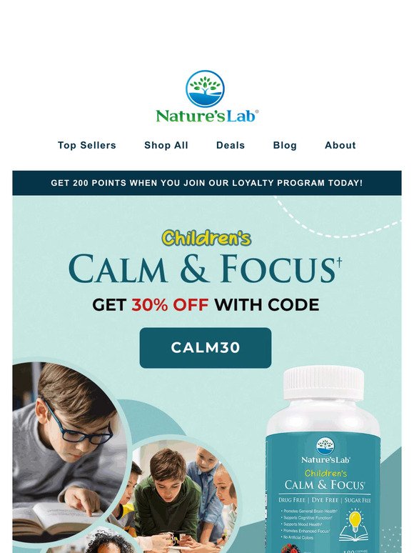 Get a boost for back-to-school with new Children’s Calm & Focus