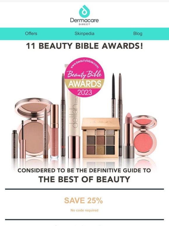 Get 25% Off delilah - Award-Winning Luxurious Cosmetics