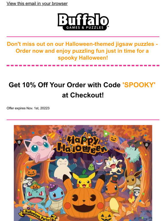 Buffalo Games Jigsaw Puzzles 🎃 (Coupon) Get Spookily Ready for Halloween with Our Jigsaw