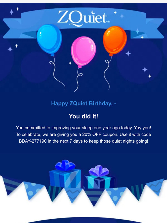 Happy ZQuiet-versary!