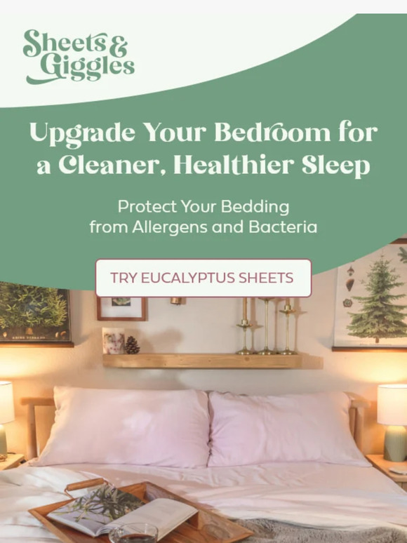Sheets & Giggles BacteriaResistant Bed Sheets For Skin Health Milled