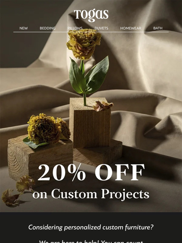 20% OFF on Custom Projects