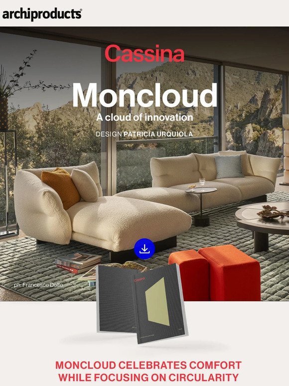 Working towards a greener future with Cassina's Moncloud sofa