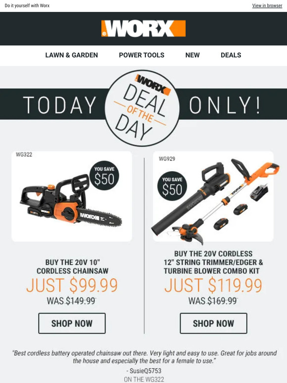 Double Deal of the Day - just $99.99 and $119.99
