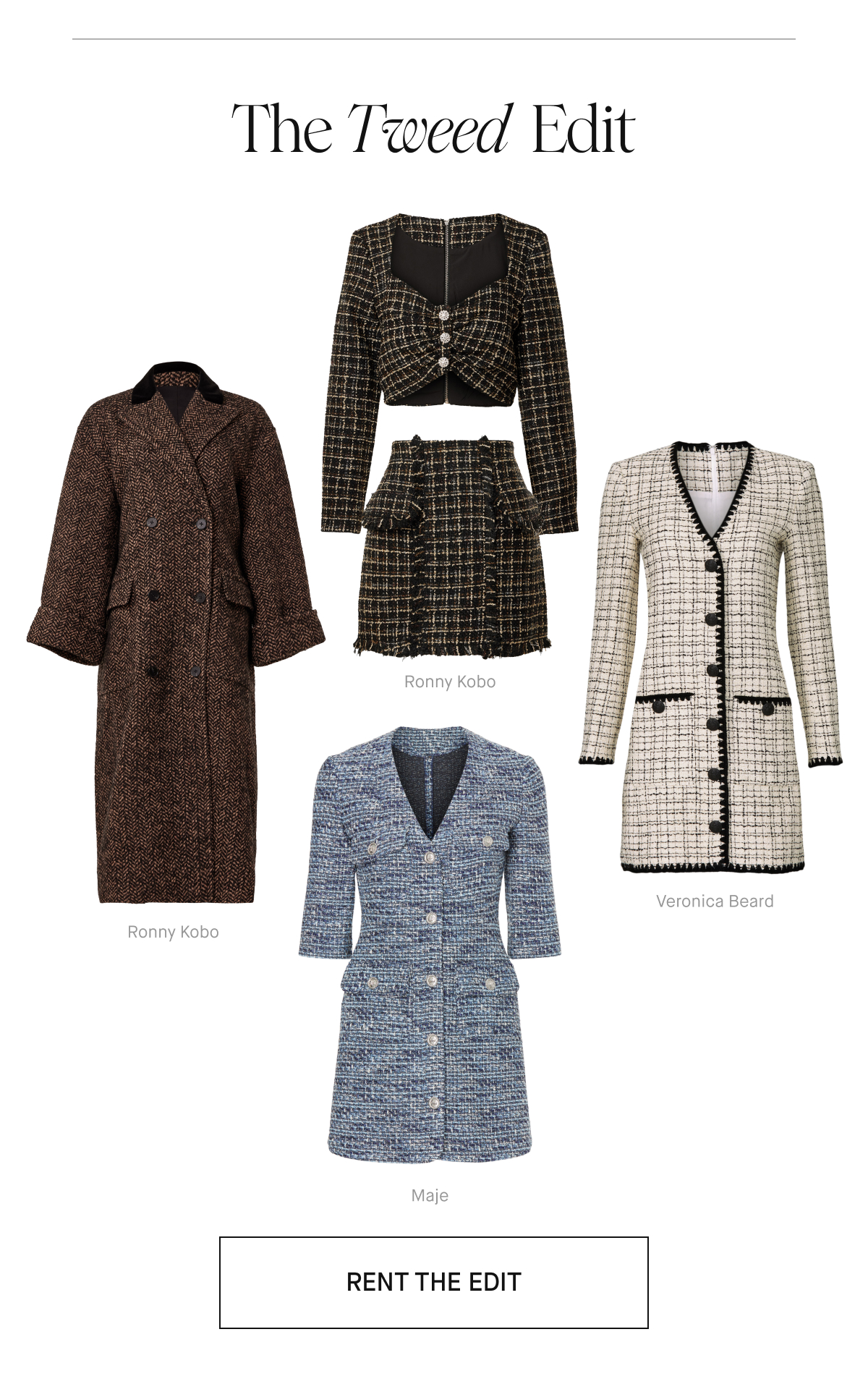 Rent the Runway Trend Report Tweed Milled