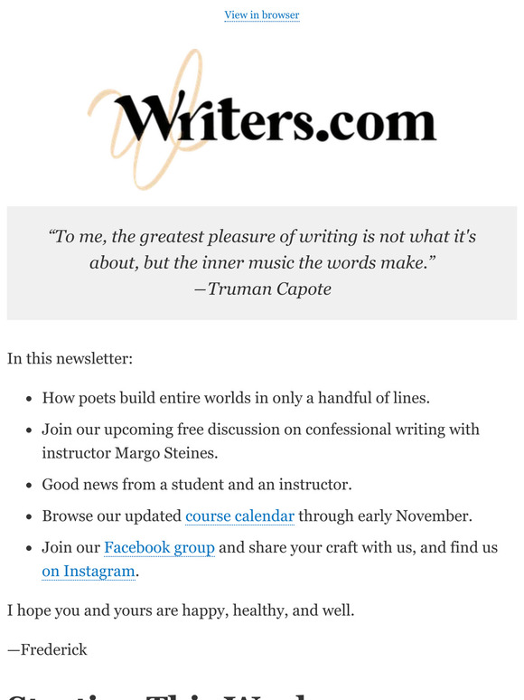 Terse Verse: How to Write Short Poems