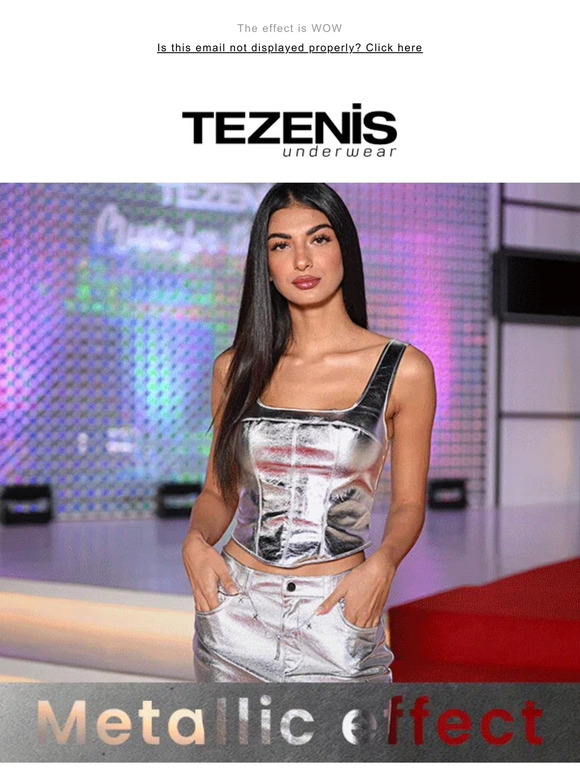 tezenis: The Metallic effect has arrived! 🤩 | Milled