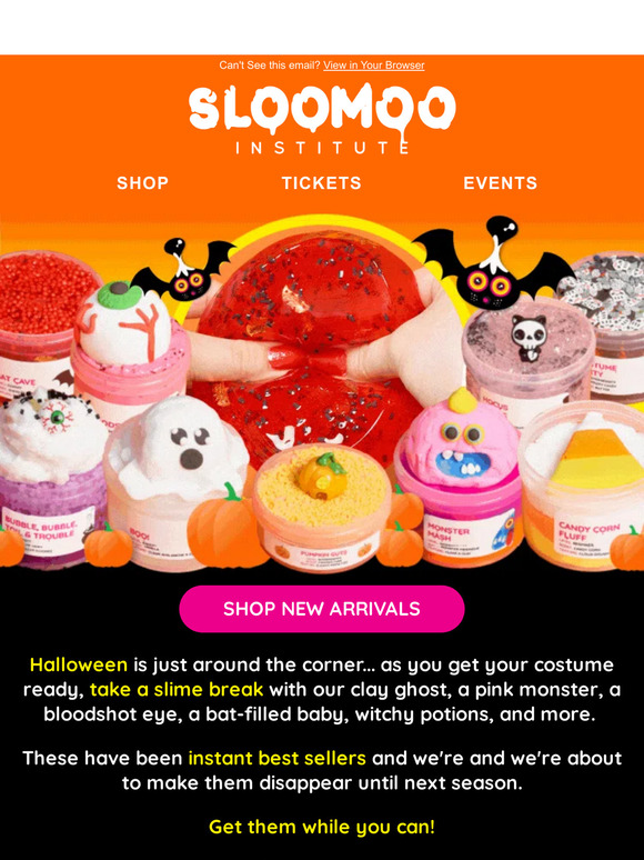 Sloomoo Institute Get Your Sloomooween Slimes Before They're Gone 🧛(00)